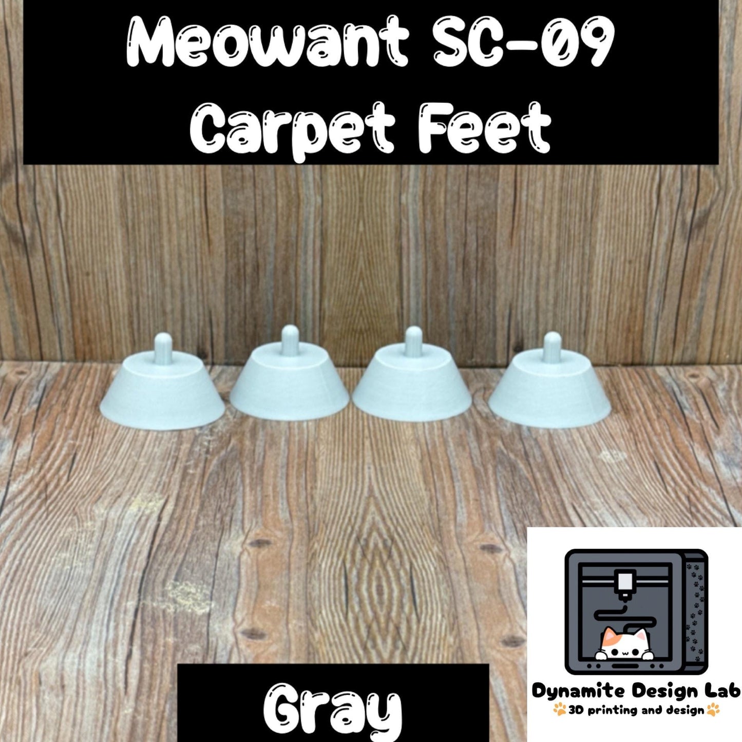 Litter Box Feet: Meowant SC-09 Carpet Support - Set of 4