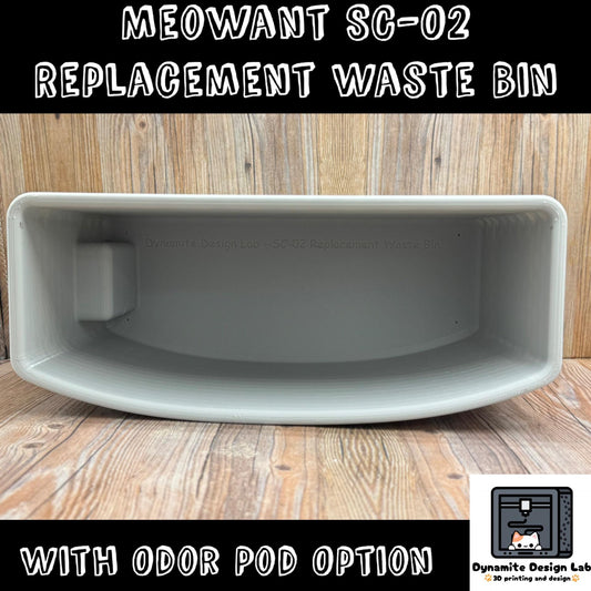 Meowant SC-02 Waste Bin Replacement (White or Gray, Odor Pod Option)