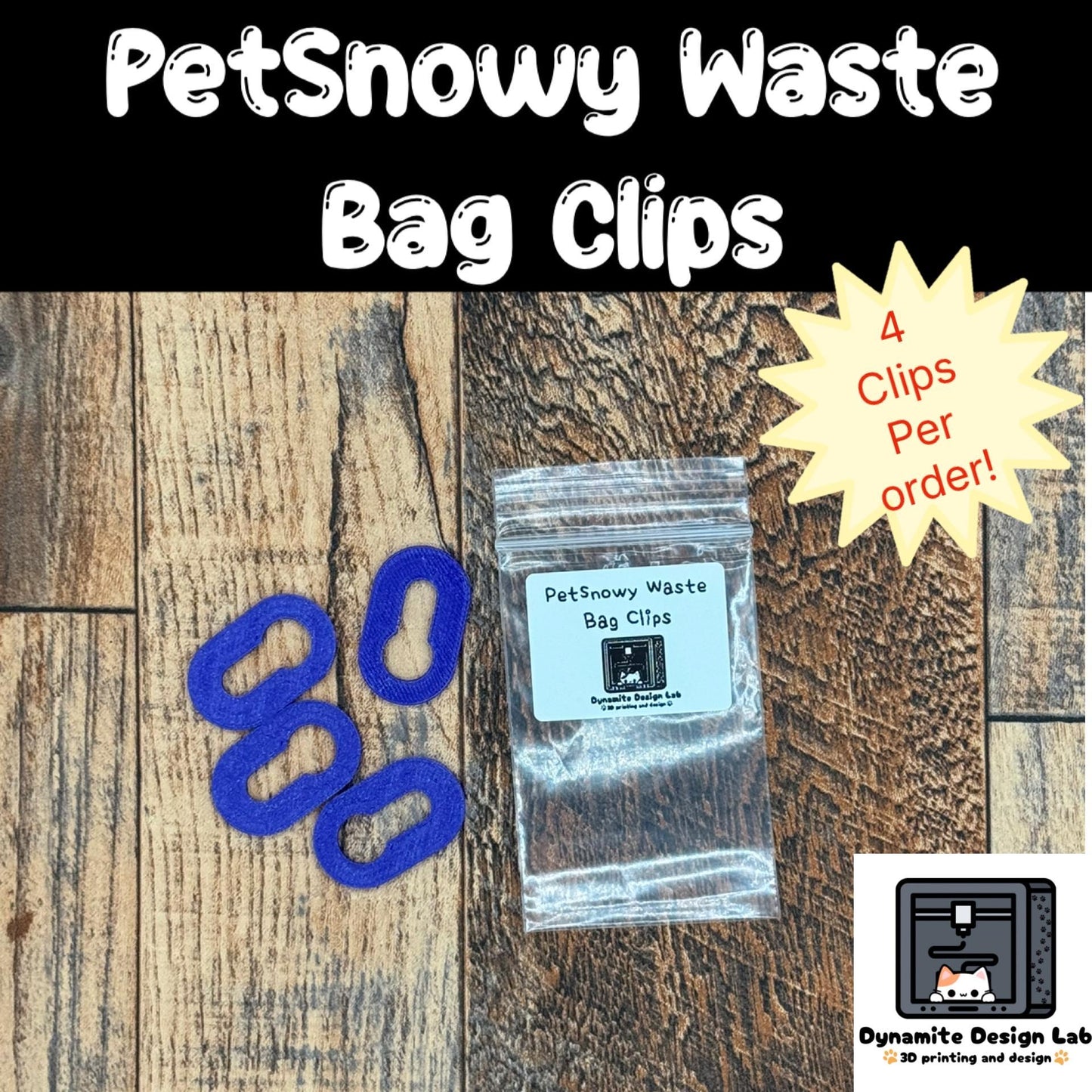 PetSnowy Waste Bag Clips – Use Your Own Bags!