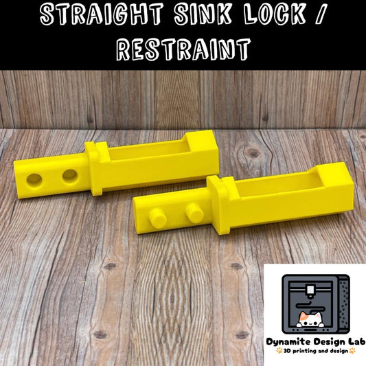 Straight Sink Faucet Handle Child Lock / Restraint