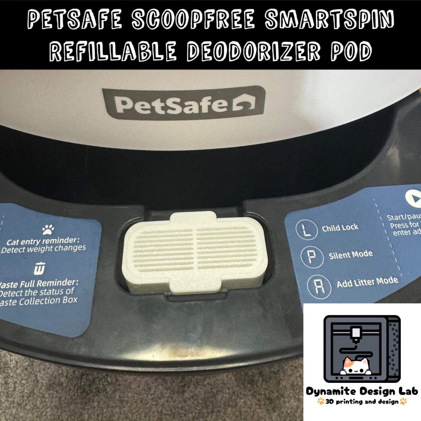 PetSafe ScoopFree SmartSpin Reusable / Refillable Litter Box Deodorizer
