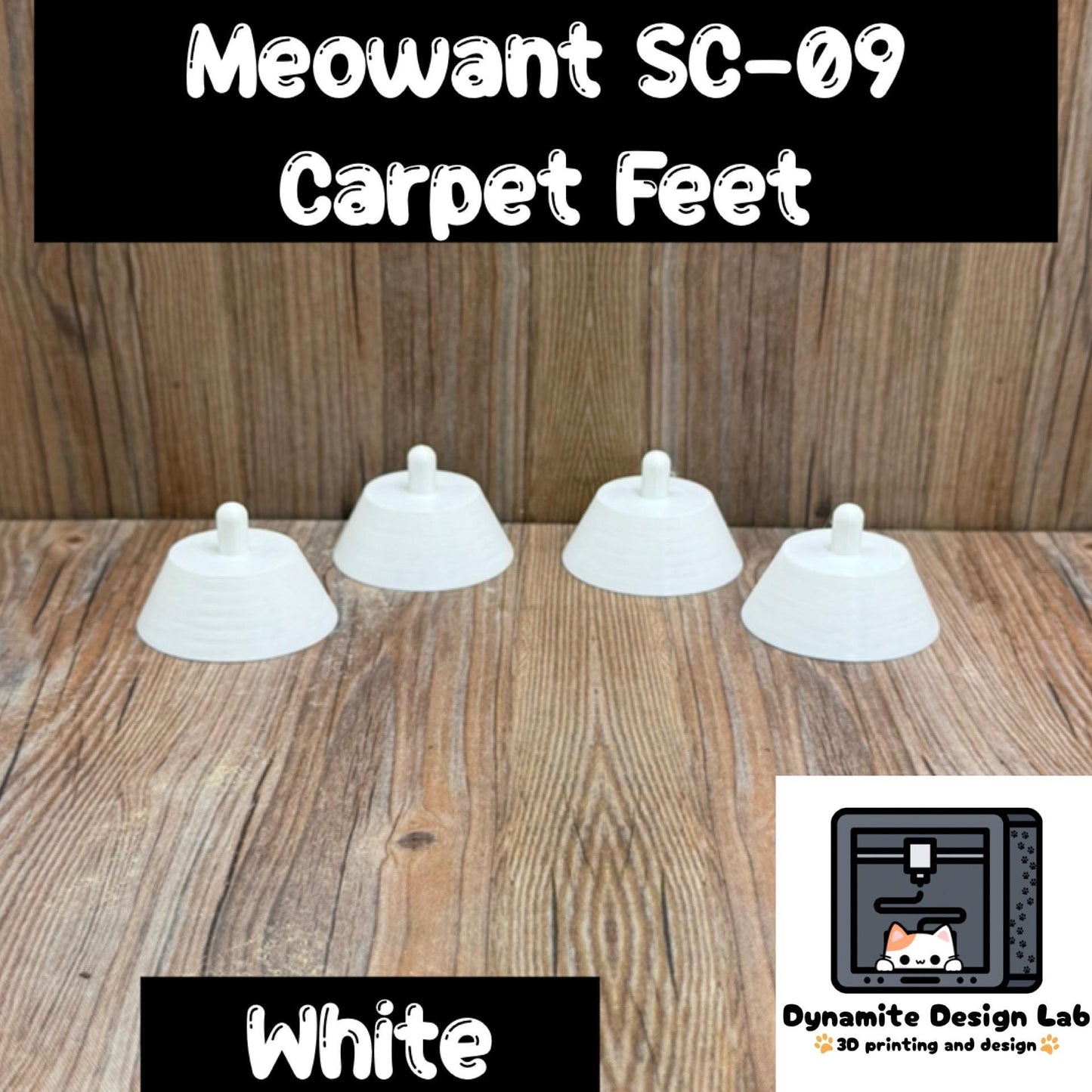 Litter Box Feet: Meowant SC-09 Carpet Support - Set of 4