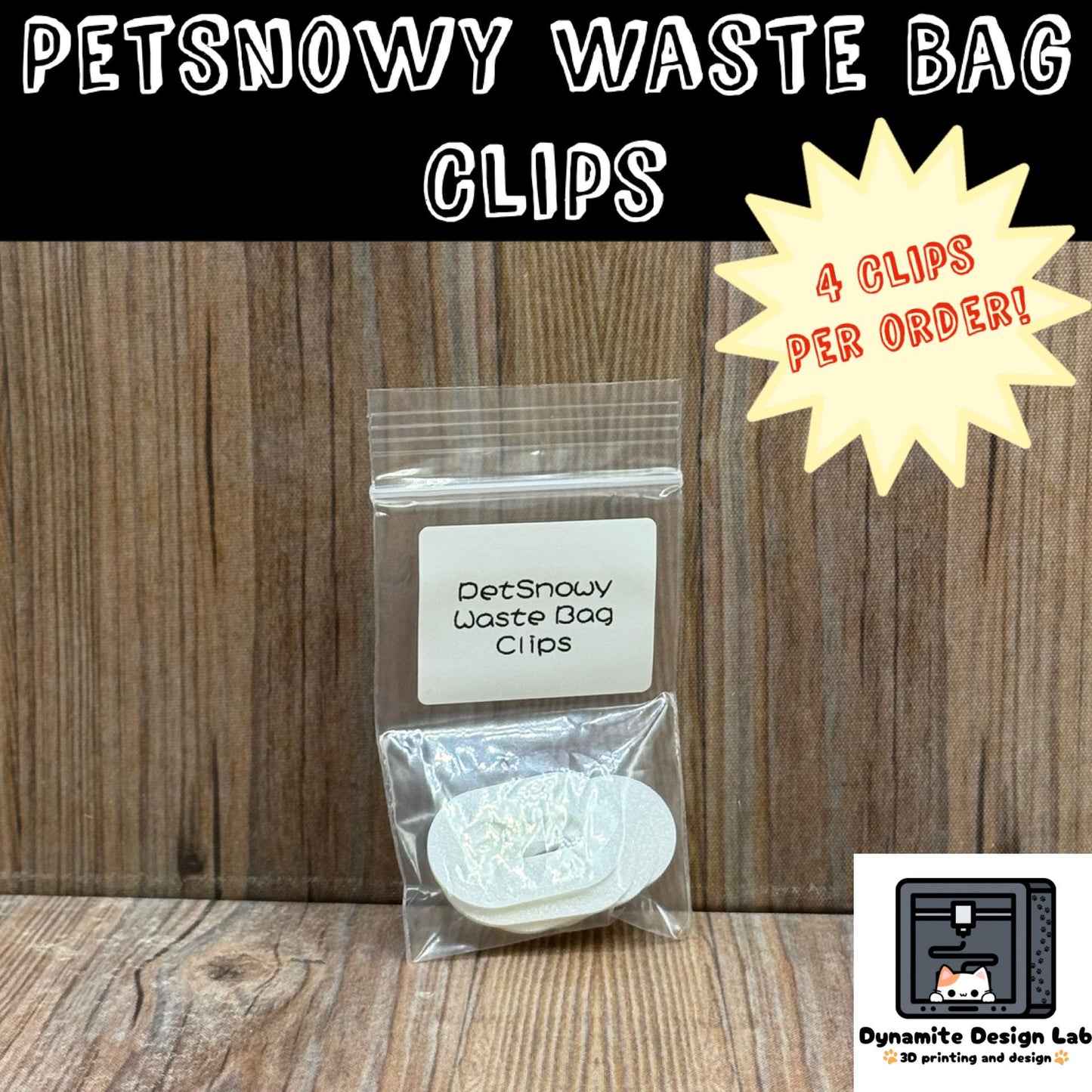 PetSnowy Waste Bag Clips – Use Your Own Bags!