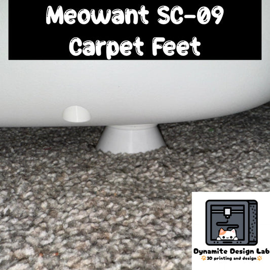 Litter Box Feet: Meowant SC-09 Carpet Support - Set of 4