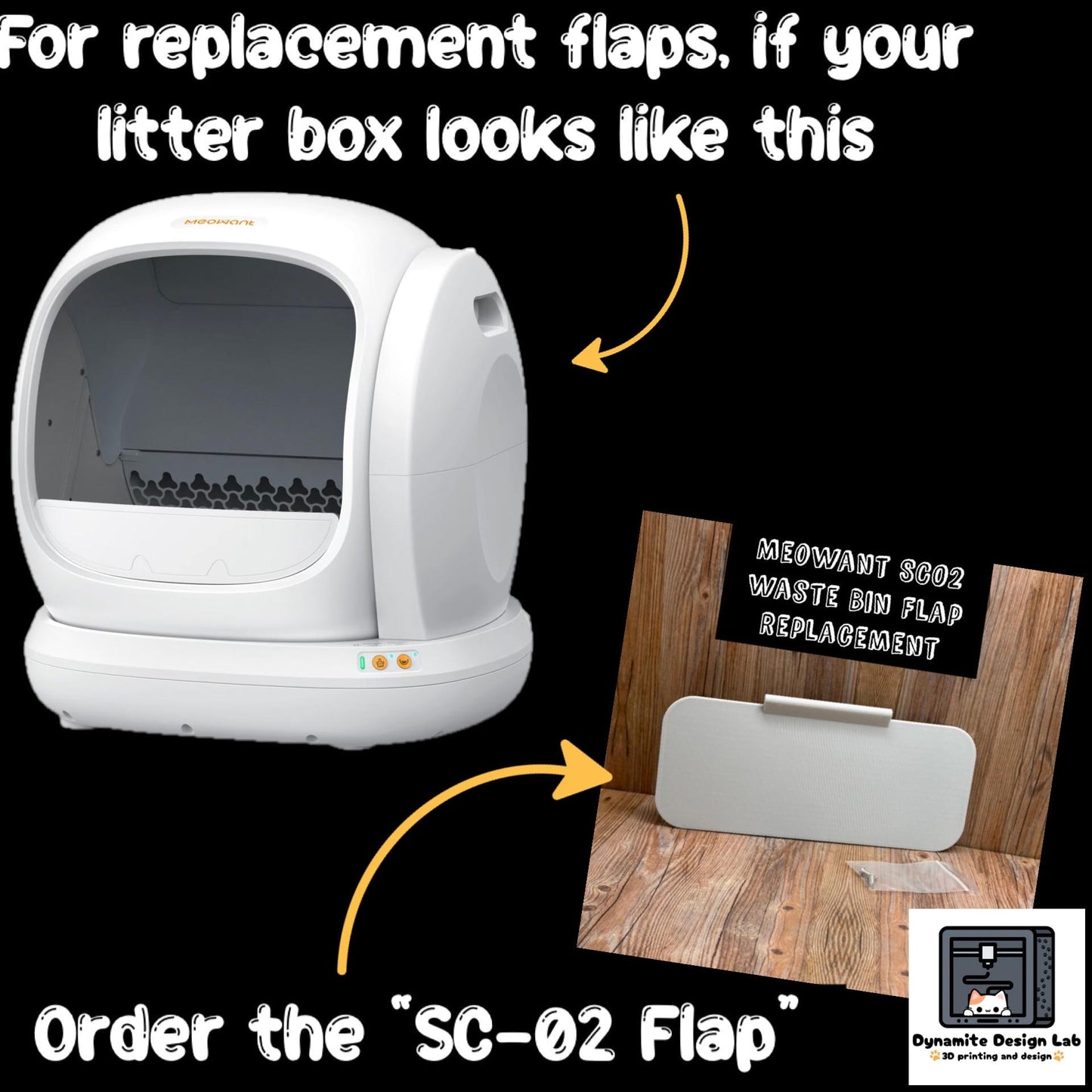 Meowant SC-01 / SC-02 Waste Bin Flap (Replacement)