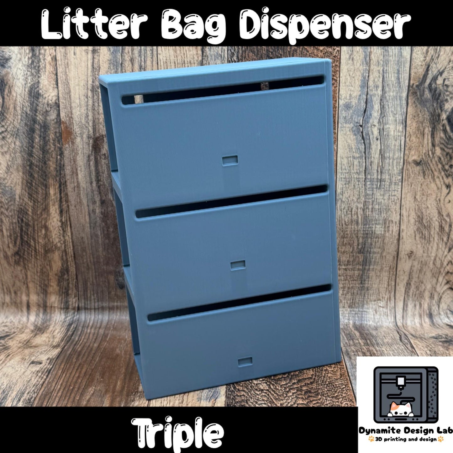Litter Waste Bag Dispenser / Holder – Compatible with Popular Automatic Litter Boxes