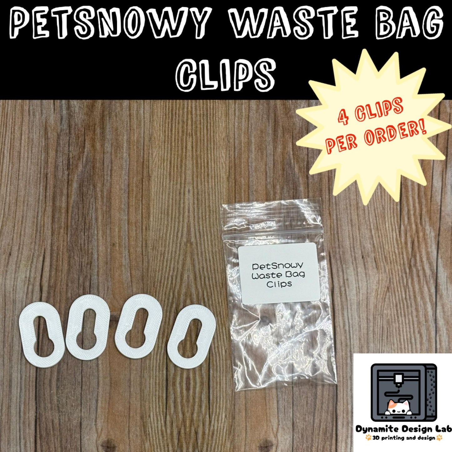 PetSnowy Waste Bag Clips – Use Your Own Bags!