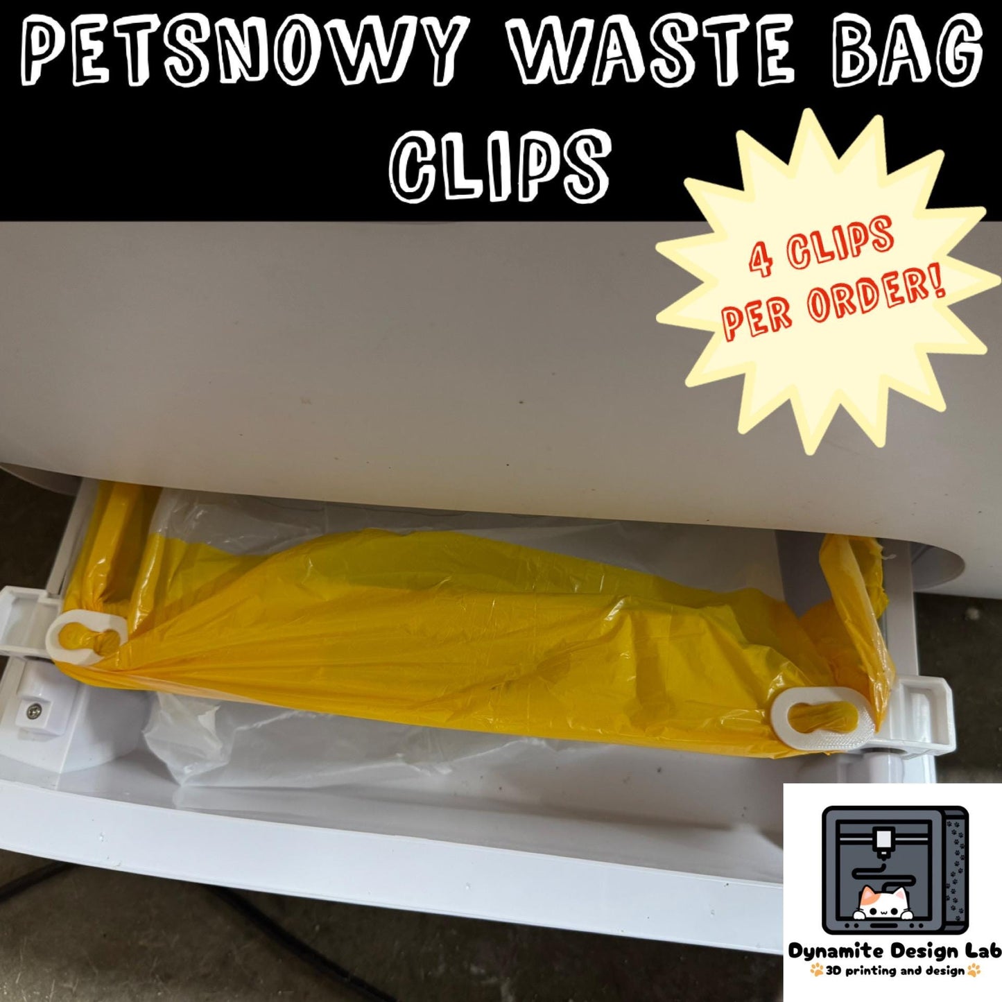 PetSnowy Waste Bag Clips – Use Your Own Bags!