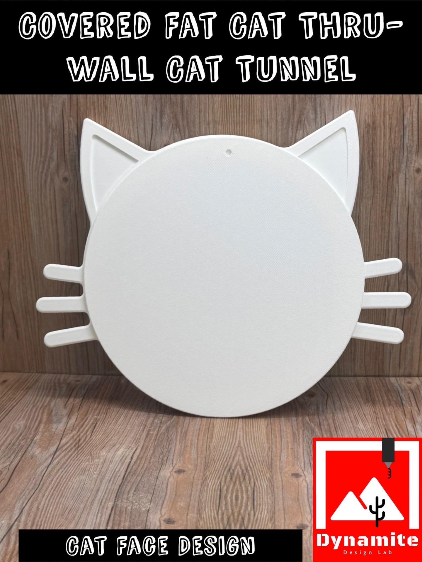 Covered Fat-Cat Thru-Wall Cat Tunnel