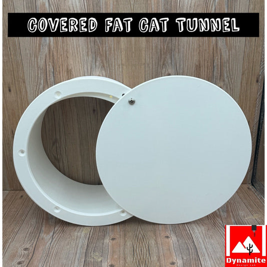 Covered Fat-Cat Thru-Wall Cat Tunnel