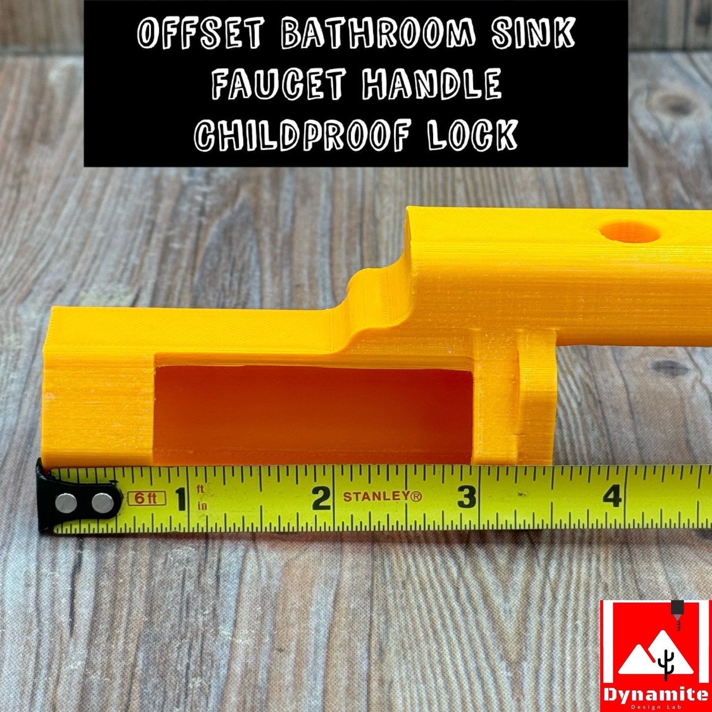 Offset Sink Faucet Handle Lock / Restraint