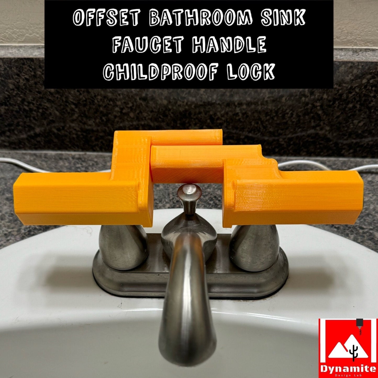 Offset Sink Faucet Handle Lock / Restraint