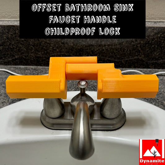 Offset Sink Faucet Handle Lock / Restraint