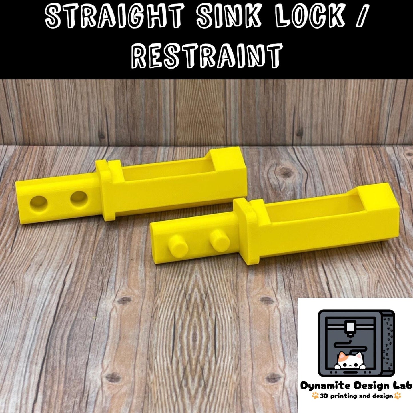 Straight Sink Faucet Handle Child Lock / Restraint