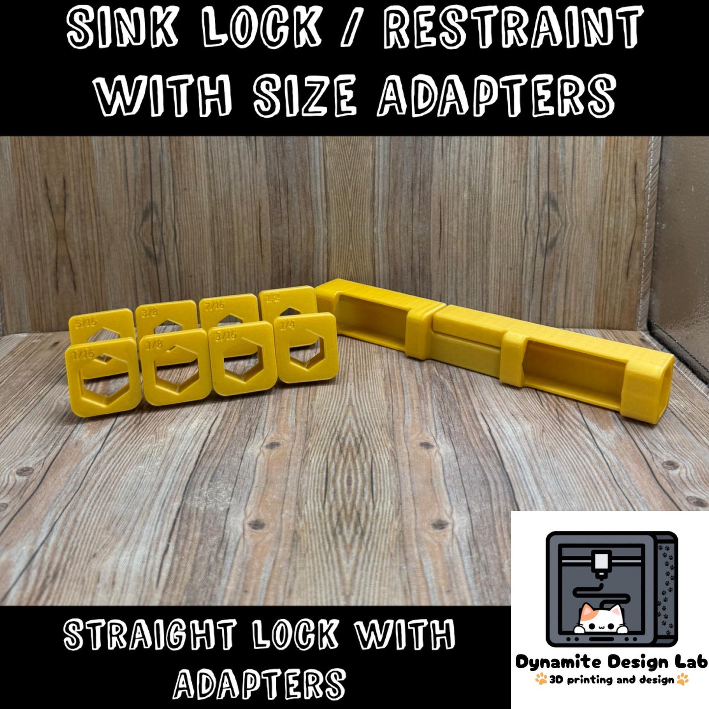 Straight Sink Faucet Handle Child Lock / Restraint