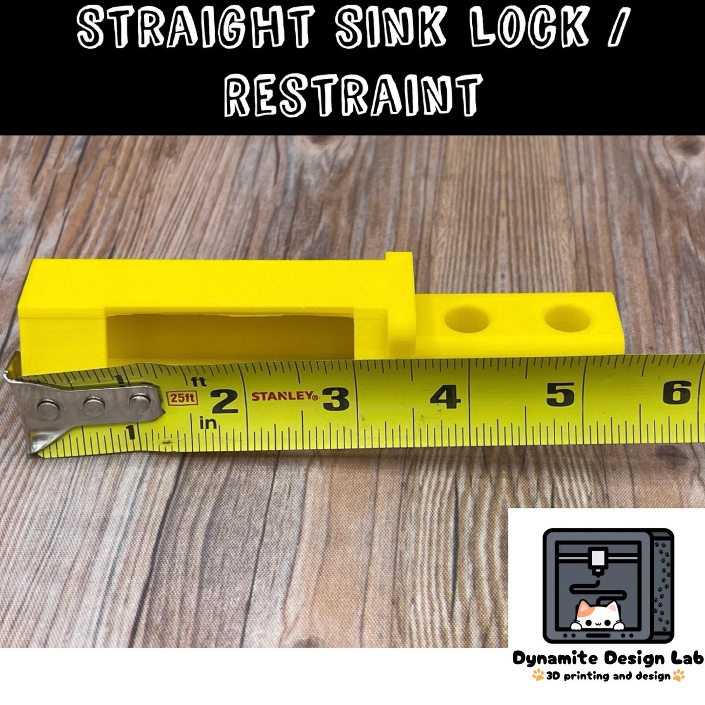 Straight Sink Faucet Handle Child Lock / Restraint
